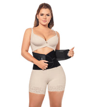 Cargar imagen en el visor de la galería, Waist Training Belt Black (Ref. S-002)
