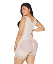 Cargar imagen en el visor de la galería, Short Bodysuit with Central Hooks and sleeves ( Ref. O-013 )
